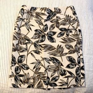 J.Crew Pencil Skirt EUC botanical print